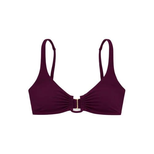 Sam Friday voorgevormde push-up bikinitop Swash donkerrood