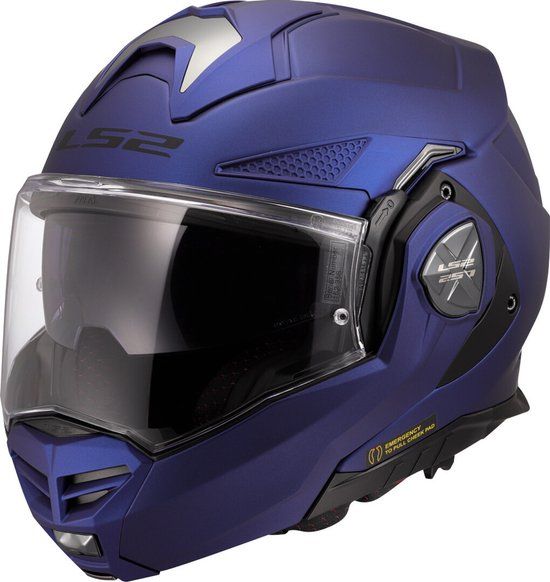 LS2 FF901 Advant X Solid Navy Blauw Flip-back Helm - Maat XS - ECE 22.06