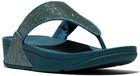 FitFlop Lulu Shimmerglitz Teenslippers Dames Groen