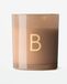 HEMA Bougie en verre Ø8x9cm Lettre B (taupe)