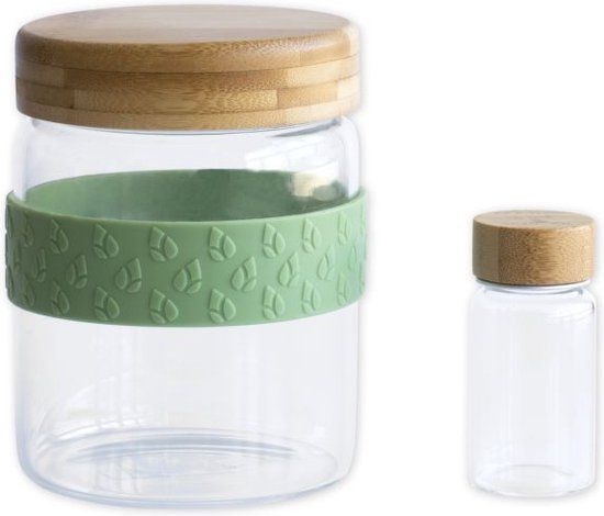 Pebbly Lunchbox 2 Delig, Glas, 700 ml/50 ml