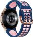 Strap-it Samsung Galaxy Watch 4 Classic 46mm bracelet de sport carré - bleu/rose