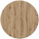 vidaXL Tafelblad Ø 80 x 1,5 cm Rond Bewerkt Hout Artisanaal Eiken