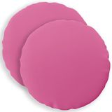 vidaXL - Kussensloop - 2 stuks - HEERLEN - Roze - Ø 60 cm - Polyester