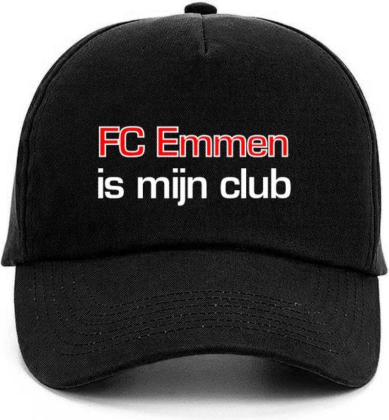 FC Emmen Pet - Zwart - Unisex - Volwassenen