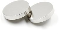 10 Bestowal 10 stuks metalen platte knoop damespak wollen jas knoop herenjas knoop overhemd pak broek knoop ronde naaiknoop (zilver, 10 mm)