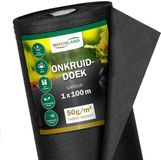 Moorland Gardur - Anti Onkruiddoek Tuin 1m x 100m (100m²) Zwart