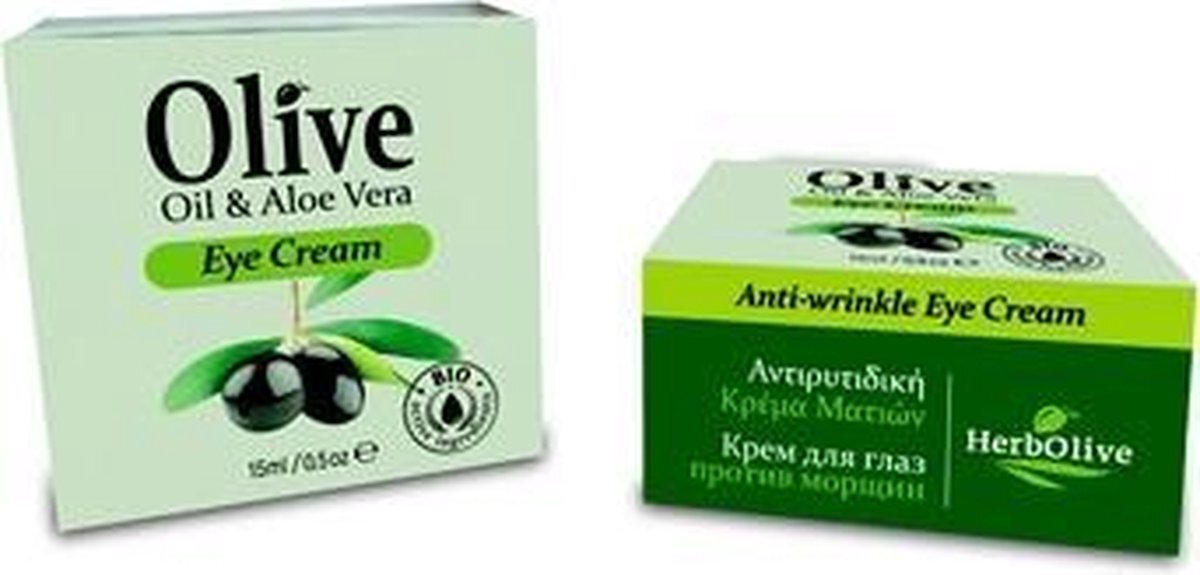 HerbOlive Anti-Rimpel Oog Crème *Olijfolie & Aloe Vera* 15ml