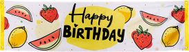 Boland - Polyester banner Fruit 'Happy Birthday' - Tropisch