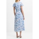French Connection Daisy Emina Georgette Robe Bleu Multi