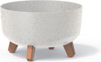 Prosperplast Gracia Low Eco Wood Bloempot Wit 6,8 L