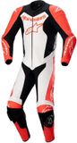 Alpinestars Gp Force Lurv 1Pc combinaison cuir Rouge Fluo Blanc Noir - Taille 52