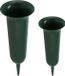 DK Design Grafvazen kunststof - groen - H42 en H26 cm