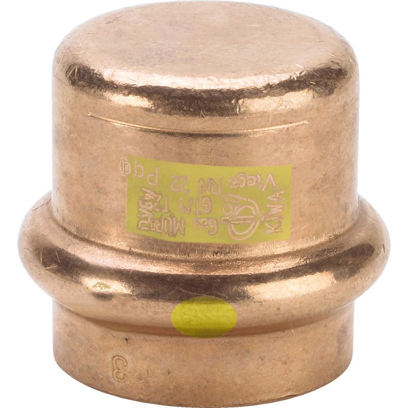 Viega Profipress Gas Copper Press End Cap 15mm