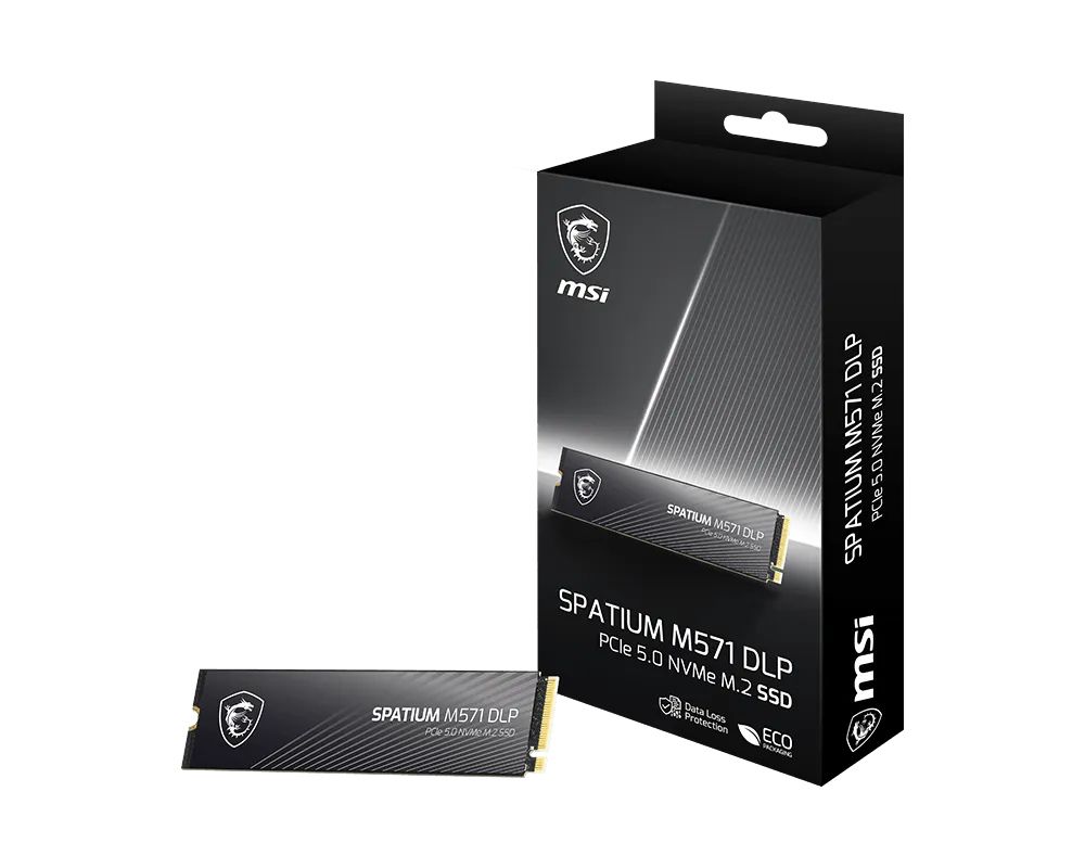 MSI SPATIUM M571 2TB PCIe 5.0 NVMe M.2 2280 SSD