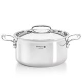 De Buyer Affinity Casserole en Acier Inoxydable avec Couvercle - Ø 28cm