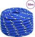 vidaXL Boottouw 20 mm 50 m polypropeen blauw