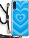 Case Company Samsung Galaxy A50 Case with Cord - Heart Blue