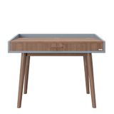PLAYBOY cm 806208NB Bureau of kaptafel met zachte sluiting, walnoot, 100 x 75 x 50 cm