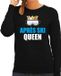 Bellatio Decorations Shoppartners Bv Apres ski trui - Apres ski Queen - zwart - dames - Wintersport sweater - Foute apres ski outfit - verkleedkleding L