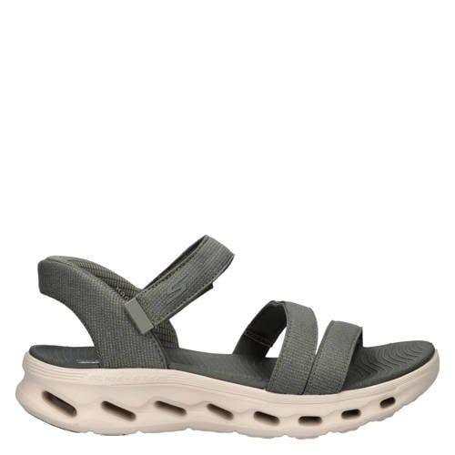 Skechers Hands Free Slip-Ins Glide Step sandalen donkergroen