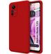 Tumundosmartphone Red Liquid Silicone Ultra-Soft Protective Case for Xiaomi Redmi Note 12S