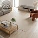 Vinyltapijt Vinilica Spiga Vinyl vloerkleed Visgraat Bruin Beige Natuurlijk Effect
