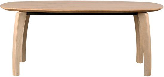 Lewis & Loft Bureau Luna - Deens ovaal - FSC® mangohout - 220x110 cm - Naturel
