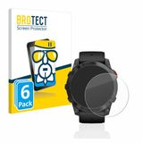 BROTECT Screenprotector 6 Stuks voor Garmin Fenix 7X Pro Solar (51 mm) Transparant