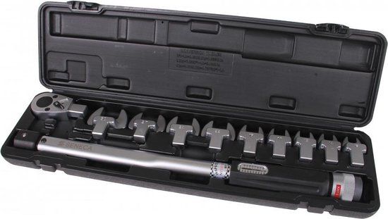 Seneca Momentsleutel 1/2 40-200nm steeksleutel koppen
