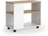 Vicco Marian Salontafel – 70 x 36.6 cm met wielen Eik goud/wit