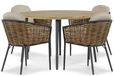 Lifestyle Garden Furniture Lifestyle Lifestyle Nice/Montana 130 cm dining tuinset 5-delig