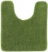 Tendance Toiletmat/wc mat Aquarius - met uitsparing - anti slip - microvezel - olijfgroen - 45 x 50 cm