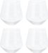 Excellent Houseware Whiskeyglazen - 4 stuks - Transparant - 450 ml