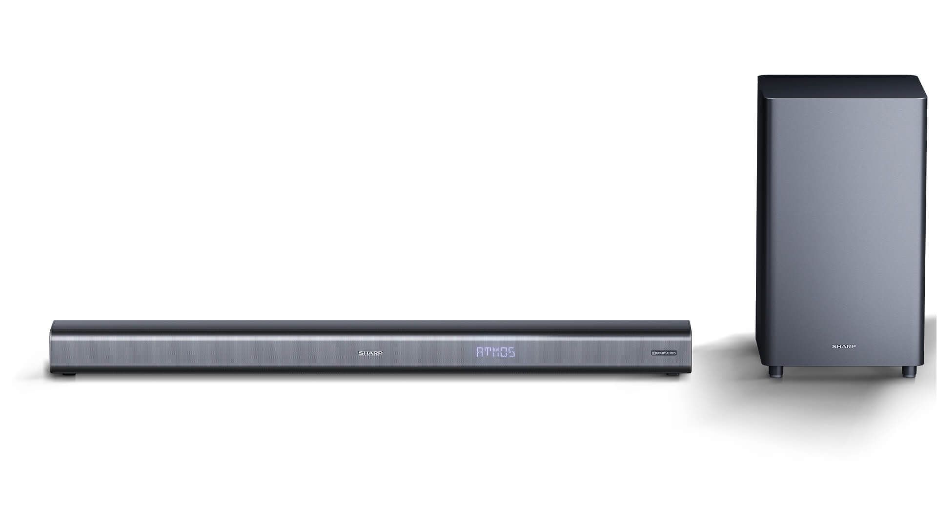 Sharp HT-SBW460 Soundbar - 3.1 Channel - 440W - Dolby Atmos - Metallic