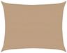 vidaXL Zonnezeil 160 g/m² 6x8 m HDPE Taupe