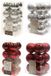 Decoris Kaemingk B.V. Kerstversiering kunststof kerstballen kleuren mix zilver/donkerrood 4 en 6 cm pakket van 80x stuks