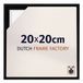Dutch Frame Factory Baklijst 20x20 cm Zwart Mat MDF