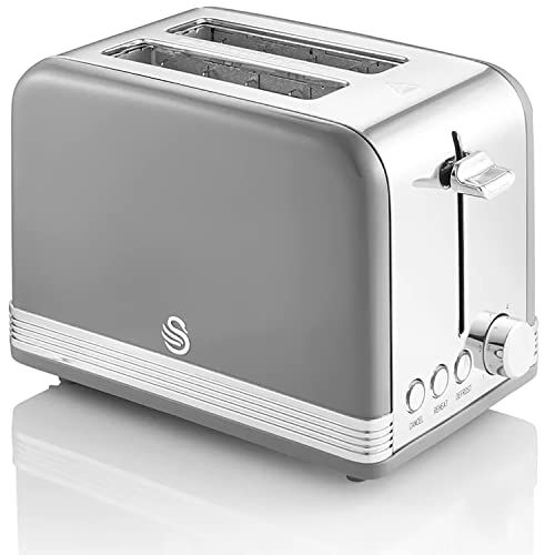 Swan Retro ST19010GRNEW broodrooster - Grijs