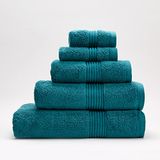 Catherine Lansfield Hometextiles Badhanddoek, zacht, blauwgroen, 70 x 127 cm