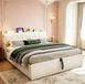 MODFU Houten Bedframe - Opbergruimte - Wit - 180 X 200 Cm