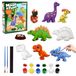 Dinosaurus set de bricolage en plâtre - Set de peinture avec 7 figurines - Jouet de bricolage pour enfants - Coulée et peinture de plâtre