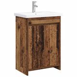 vidaXL Badkamermeubel Set Oud hout 81 x 40 x 84,5 cm Bewerkt hout
