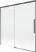Mexen Rox badwand tweedelig schuifbaar 160 x 150 cm, transparant, gun grijs geborsteld