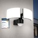 SSC-LUXon NORSU Lampe d'extérieur avec détecteur de mouvement & capteur de lumière 40W - Lampe d'extérieur LED murale 2 flammes orientable IP65 4000K 230V