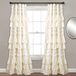Lush Decor Kemmy Gordijn, gegolfd, getextureerd, shabby chique stijl, vensterpaneel voor woonkamer, eetkamer, slaapkamer (enkel), 213,4 x 132 cm, blush