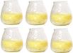 Cosy&Trendy Lowboy Citronella Kaarsen - Buitenkaarsen - Geel - Ø 10 cm - 6 stuks