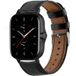 Strap-it Amazfit Bracelet cuir GTS 2 (noir serré)