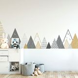 Muurstickers Zelinka Muurstickers Kinderen Decoratie Babykamer Muurstickers Scandinavische bergen H120 x L200 cm
