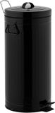 Poubelle BROOKLYN Keukenafvalbak met pedaal 30L Noir